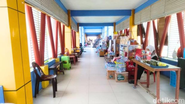 Kondisi koridor pelabuhan Tengkayu 1 Tarakan.