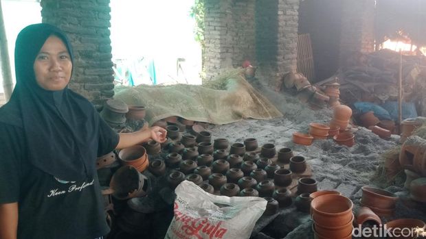 UKM gerabah Dusun/ Desa Bentangan, Kecamatan Wonosari, Klaten.