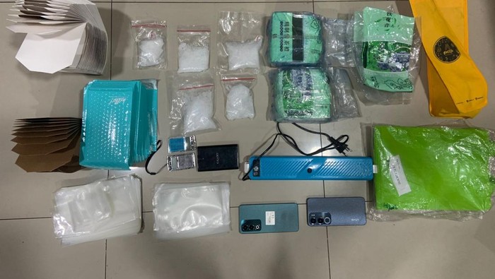 Barang bukti narkoba disita Polres Jakpus. (dok Istimewa)