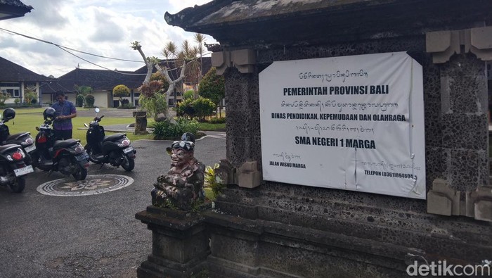 SMAN 1 Marga, Tabanan, Bali, Selasa (15/7/2025). (Krisna Pradipta)