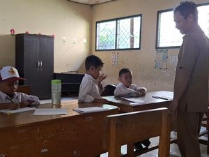 Melihat Suasana MPLS di SDN 36 Ampenan yang Cuma Dapat 3 Siswa Baru