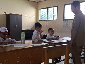 Melihat Suasana MPLS di SDN 36 Ampenan yang Cuma Dapat 3 Siswa Baru