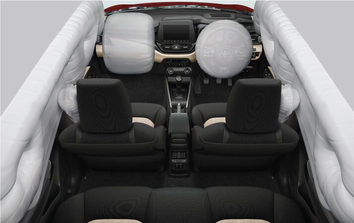 Toyota Glanza punya 6 airbags.