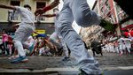 Tradisi Ekstrem San Fermin di Spanyol Bikin Turis Deg-degan