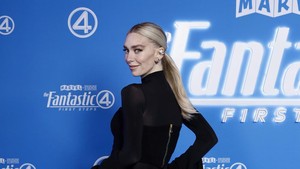 Ini bukan pertama kalinya Vanessa memamerkan kehamilannya. Sebelumnya, dia juga tampil di beberapa acara promosi film Marvel itu, memperlihatkan perut hamilnya. Foto: Getty Images/Brendon Thorne