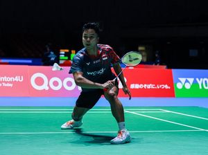 Hasil China Open 2025: Anthony Ginting Kandas di Babak Pertama
