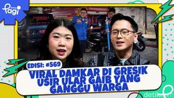 Viral Damkar di Gresik Usir Ular Gaib yang Ganggu Warga