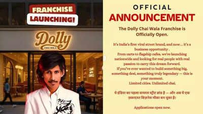 Dolly Chaiwala, Penjual Teh Viral yang Kini Sukses Buka Cabang