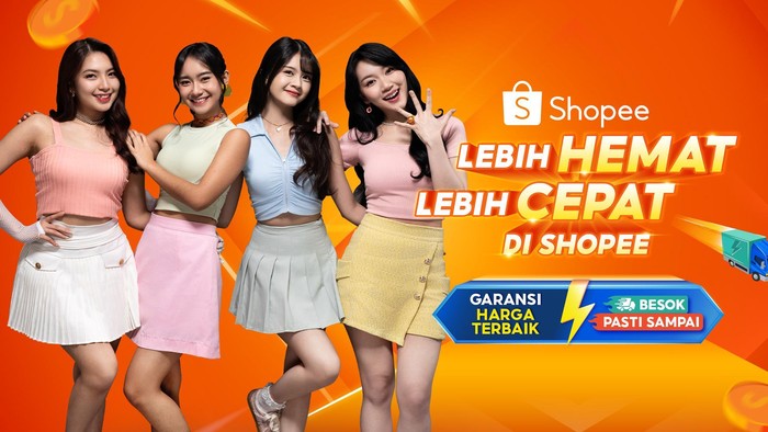 Empat member JKT48: Freya, Christy, Gracia, dan Marsha Empat member JKT48: Freya, Christy, Gracia, dan Marsha, kembali menyapa penggemar dengan cara yang berbeda. Bukan lewat panggung atau konser, melainkan lewat sebuah video musik kolaboratif bertajuk Lebih Hemat, Lebih Cepat bersama Shopee.