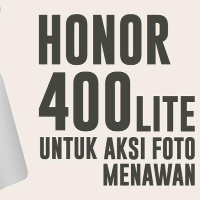 Honor 400 Lite untuk Aksi Foto Menawan
