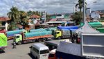 Kemacetan di Pelabuhan Ketapang Banyuwangi