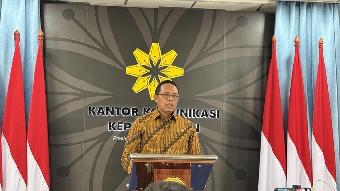 Kepala Kantor Komunikasi Kepresidenan (PCO) Hasan Nasbi (Eva/detikcom)