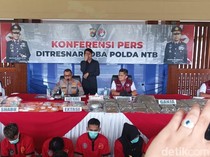 Polda NTB Gulung 45 Pelaku Narkoba, Sita 31 Kg Ganja hingga 300 Ekstasi