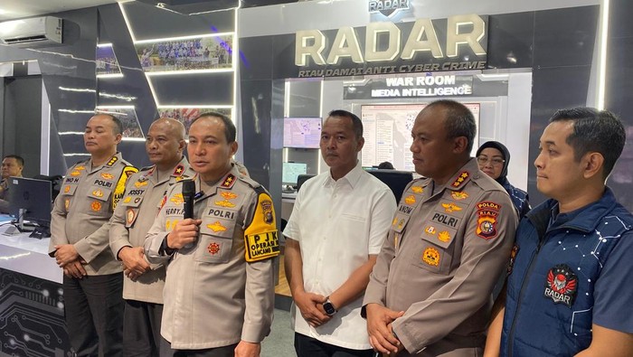 Polda Riau meluncurkan RADAR program keamanan di ruang media sosial, Rabu (16/7/2025).
