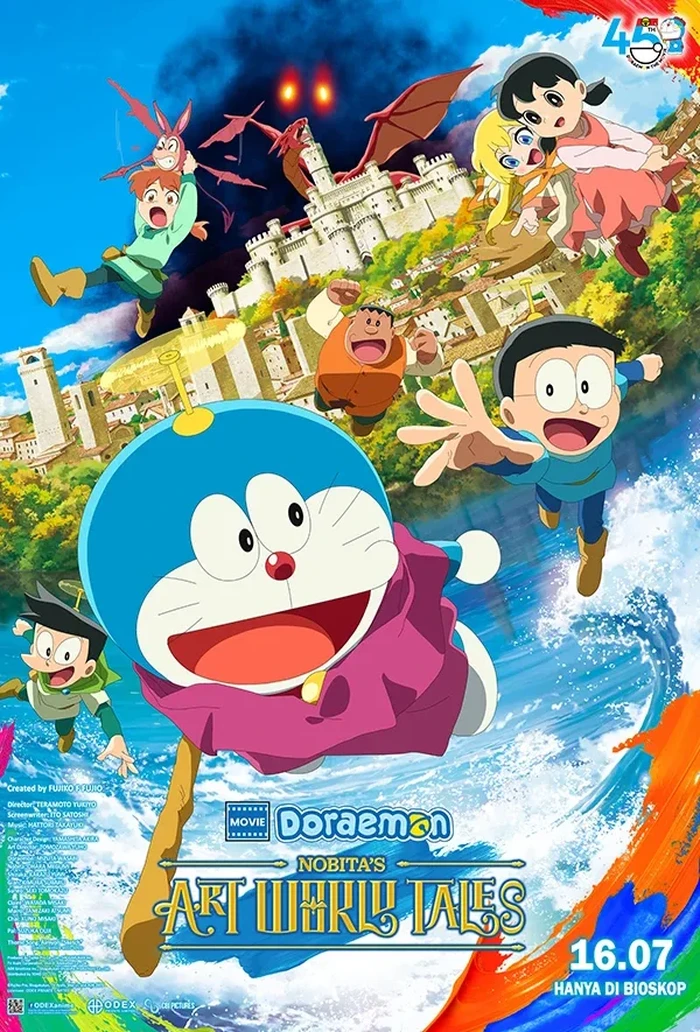 Poster Film Doraemon The Movie: Nobitas Art World Tales.