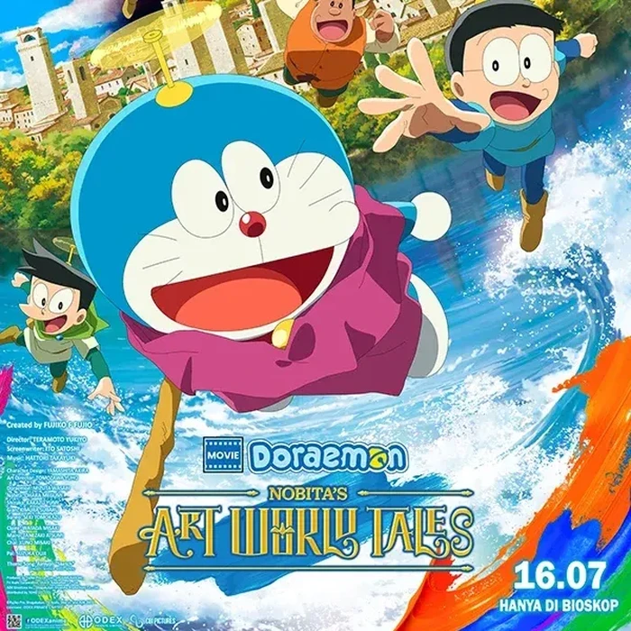 Poster Film Doraemon The Movie: Nobitas Art World Tales.