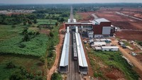 Stasiun Jatake akan menjadi titik integrasi baru di jalur Tanah Abang–Rangkasbitung dan terkoneksi dengan pusat perbelanjaan. ANTARA FOTO/Putra M. Akbar
