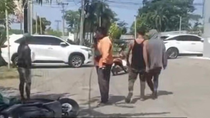 Video viral yang diduga menganiaya driver shopee food. (Foto: Istimema)