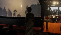 Acara ini juga digelar sebagai upaya membangun budi pekerti dan adab anak sekaligus regenerasi pelaku seni pertunjukan wayang kulit sebagai warisan budaya Nusantara. ANTARA FOTO/Maulana Surya