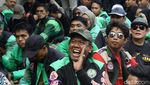 Aksi Damai Ojol Desak Perppu Ojek Daring