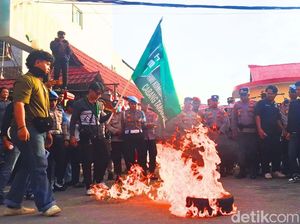 Tuntut Kapolda Kaltara Dicopot, Aktivis Long March-Bakar Ban