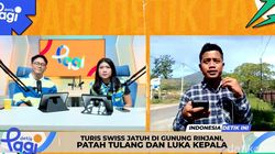 Turis Swiss Jatuh di Gunung Rinjani, Patah Tulang dan Luka Kepala