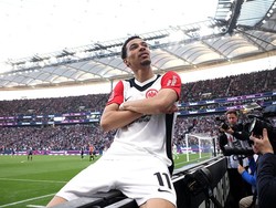 2. Hugo Ekitike (23 tahun) – pindah dari Eintracht Frankfurt ke Liverpool seharga 69 juta paun (dengan potensi menjadi 79 juta paun). Foto: Getty Images/Alex Grimm