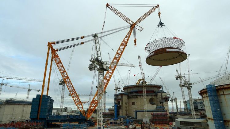 Intip Proyek PLTN Inggris, Kubah Reaktor Kedua Mulai Terpasang