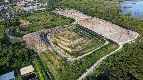 Kondisi terkini TPA Suwung pada Juli 2025.