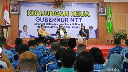 Kunker Gubernur NTT ke Manggarai Barat, bicara tentang Jaminan Kesehatan Nasional (JKN), Kamis (17/7/2025).