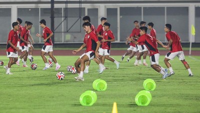 Timnas Indonesia U-23 Genjot Latihan Jelang Laga Kontra Filipina