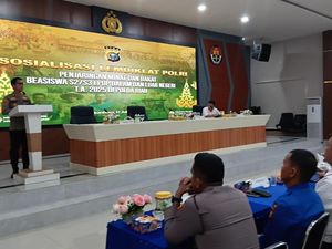 Dorong SDM Unggul, Lemdiklat Sosialisasi Beasiswa S2-S3 LPDP di Polda Riau