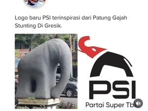 Beredar Logo Baru PSI, Warga Gresik: Mirip Patung Gajah Mungkur