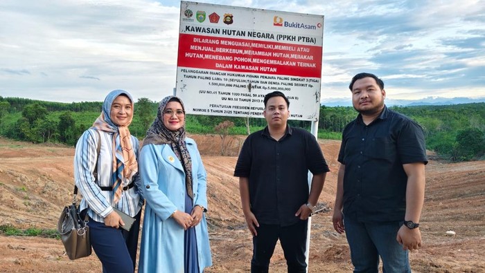 Lokasi lahan warga yang diduga digusur PTBA