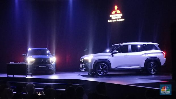 Mitsubishi Motors Corporation hari ini memperkenalkan Mitsubishi All-New Destinator, sebuah model midsize SUV di Indonesia. (CNBC Indonesia/Ferry Sandi)
