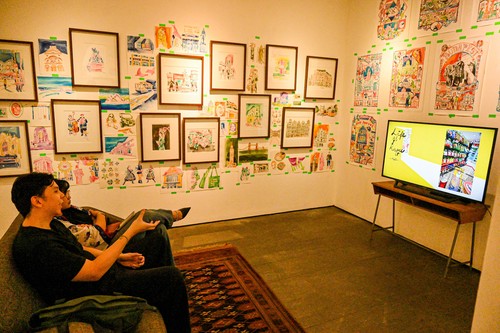 Pameran Seni Ilustrasi Life As I Know It Karya Ilustrator Emte digelar di Kemang, Jakarta Selatan.
