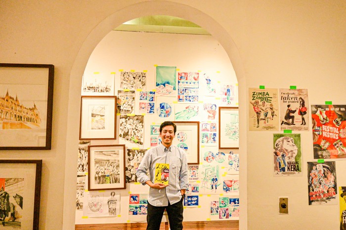 Pameran Seni Ilustrasi Life As I Know It Karya Ilustrator Emte digelar di Kemang, Jakarta Selatan.