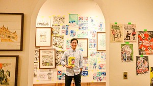 Pameran seni Life As I Know It resmi dibuka tadi malam di Dia.Lo.Gue yang berlokasi di Kemang, Jakarta Selatan, bertepatan dengan launching buku ilustrasi yang berjudul sama. Foto: Dok.Vox PP / Nick Hano