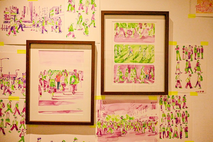 Pameran Seni Ilustrasi Life As I Know It Karya Ilustrator Emte digelar di Kemang, Jakarta Selatan.