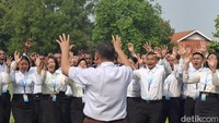 Pemusatan diklat berlangsung dari 15 Juli hingga 21 Agustus 2025. Mereka akan dibekali dengan pelatihan fisik, kedisiplinan, dan pendidikan karakter Pancasila. Foto: Cicin Yulianti/detikEdu