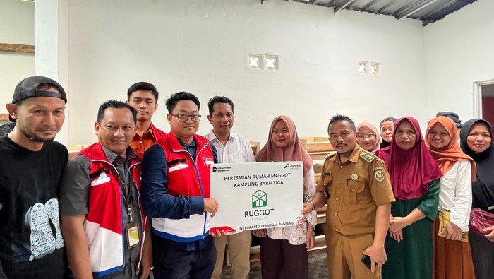 Pertamina Patra Niaga Sumbagsel meresmikan Rumah Maggot (Ruggot) di Lampung.