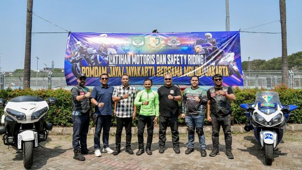 Pomdam Jaya/Jayakarta laksanakan latihan motoris dan safety riding bersama MBI DKI Jakarta