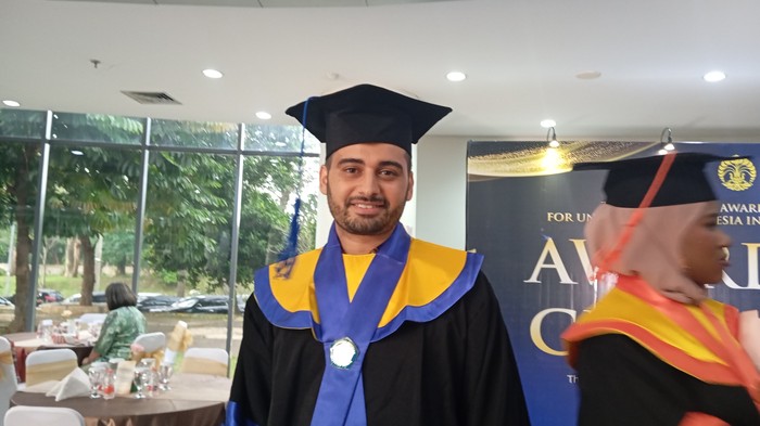 Raed Arada, Wisudawan UI Asal Palestina