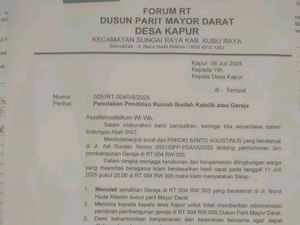 Pembangunan Gereja Ditolak, Bupati Kubu Raya: Tak Ada Ruang Intoleransi!