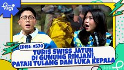 Turis Swiss Jatuh di Gunung Rinjani, Patah Tulang dan Luka Kepala