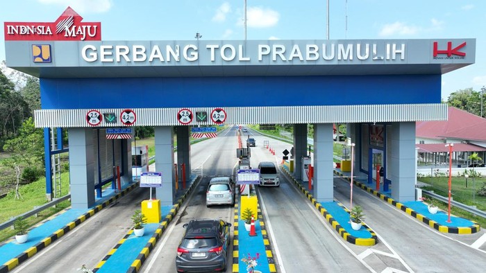 Gerbang Tol Prabumulih yang merupakan salah satu ruas jalan Tol Trans Sumatera