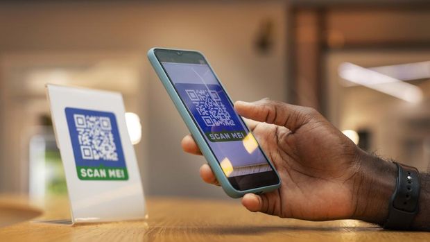 Ilustrasi pembayaran Qris. (Dok. Freepik)