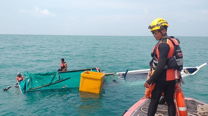 Kondisi korban saat ditemukan oleh tim SAR gabungan.