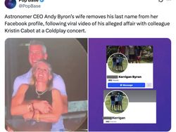 Meme Konser Coldplay Ciduk CEO Teknologi Selingkuh dengan Bos HRD