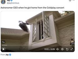 Meme Konser Coldplay Ciduk CEO Teknologi Selingkuh dengan Bos HRD